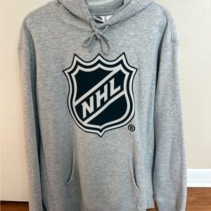 NHL Heather Gray Logo Hoodie